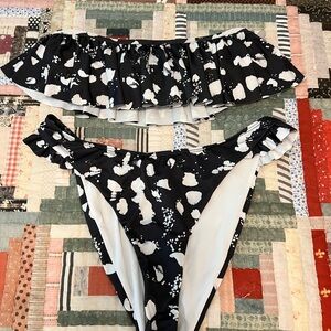 ASOS Black and White Bikini Set
